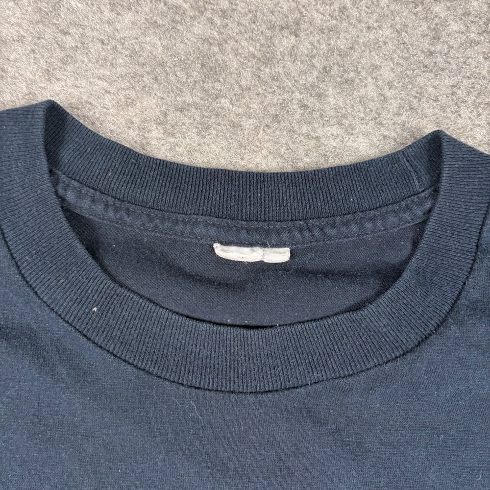 Y2K Rent-A-Cops Long Sleeve Shirt Mens Large Navy Blue Keystone Graphic Humor - Picture 3 of 8